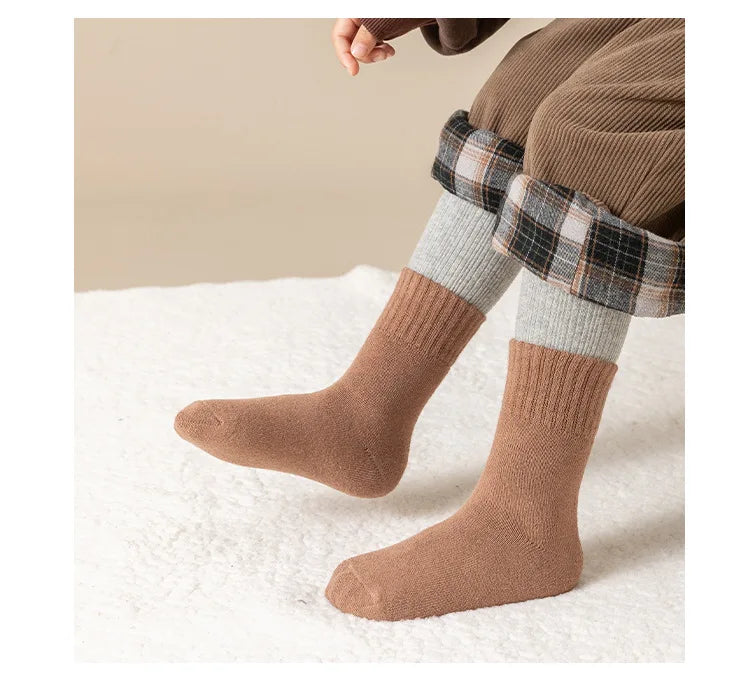 5 Pairs/Lot Children Winter Socks Cotton