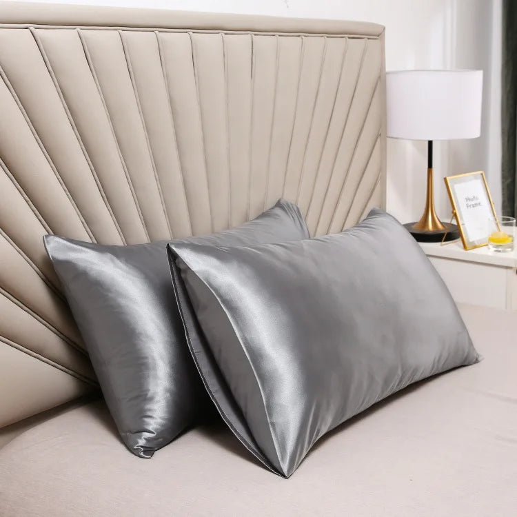 Pillowcase Silk Pillow Cover Silky Satin 1pc