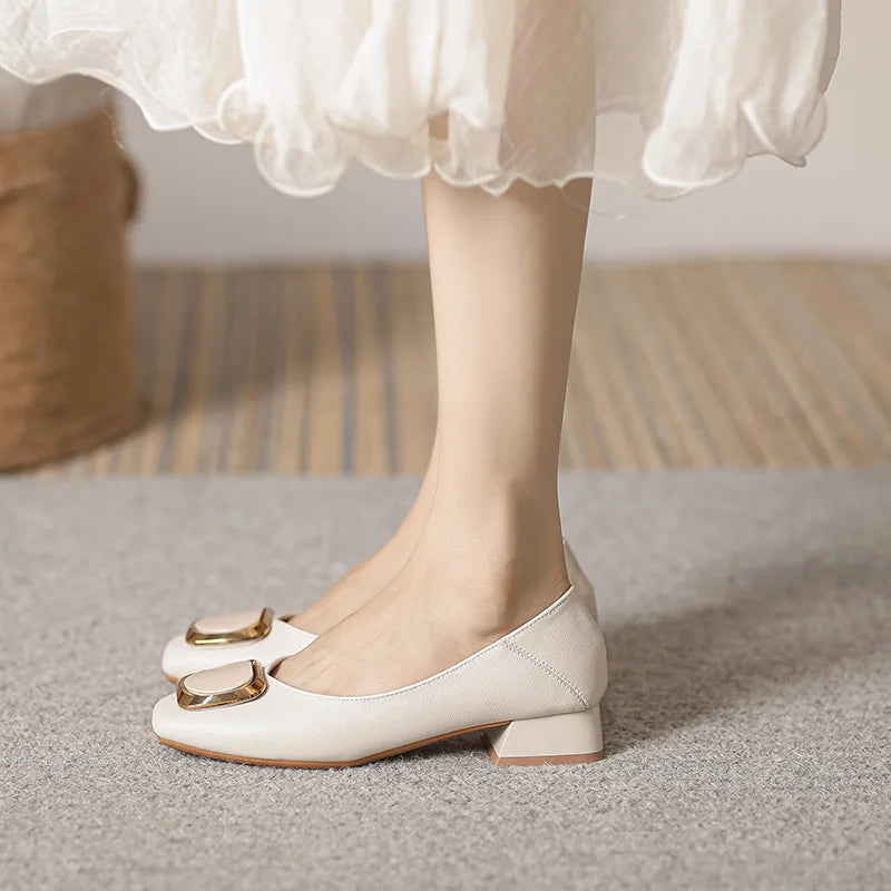 Woman Elegant Square Toe
