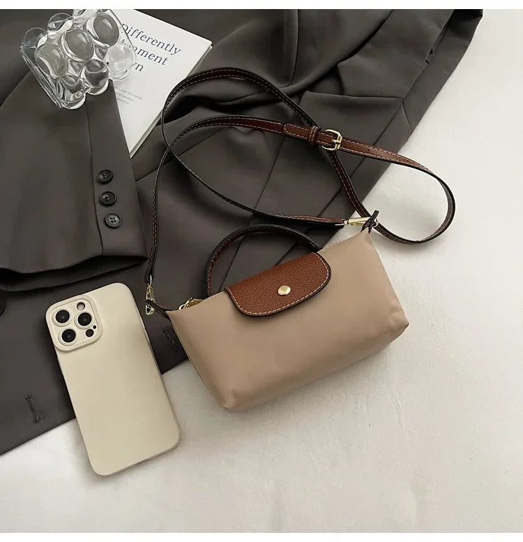 Retro Fashion Nylon Dumpling Bag