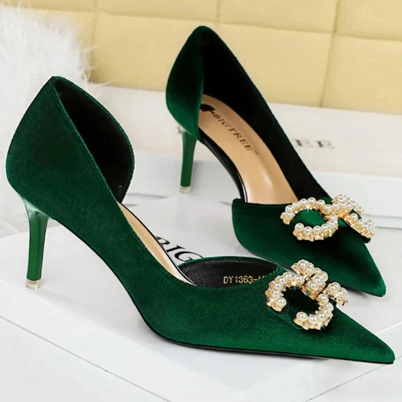Women 7cm Thin High Heels