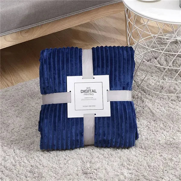 Striped Flannel Blankets For Beds Blanket