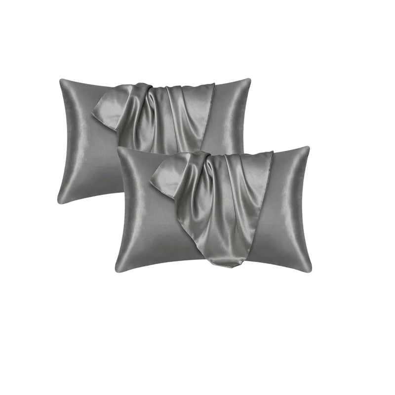 Pillowcase Silk Pillow Cover Silky Satin 1pc