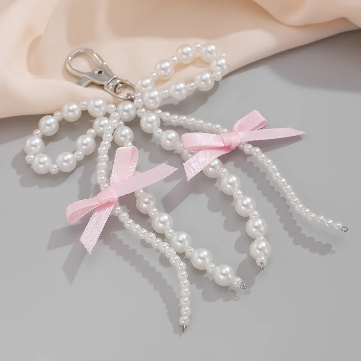 Y2K Fashion Flower Star Love Bow Strawberry Pendant Acrylic Keychain