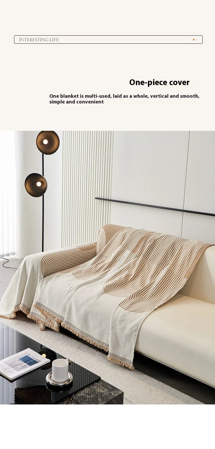 Nordic Chenille Sofa Cover Tassel Lace Blanket Cover For Sofa Full Cover L Shape Cover Sofa 3 Pcs 2 Seater