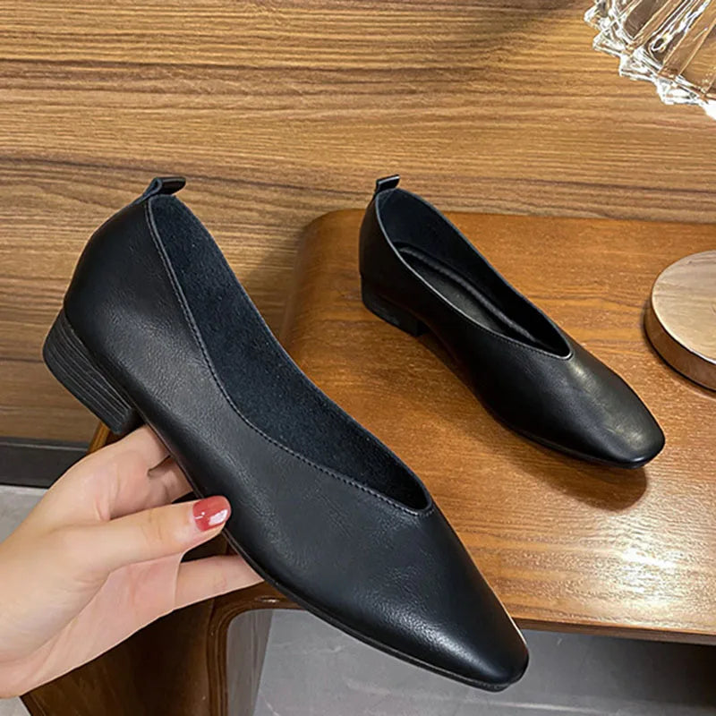 Woman Elegant Summer French Square Toe