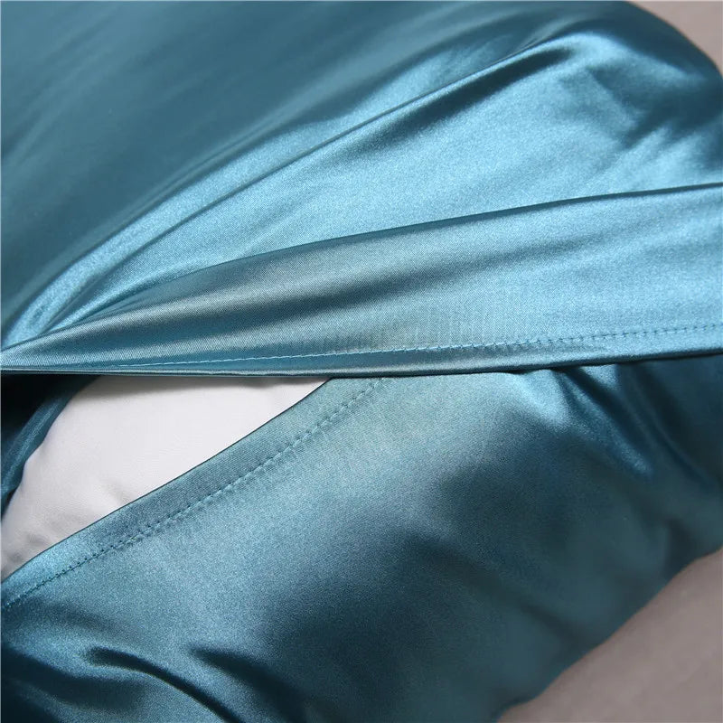 Pillowcase Silk Pillow Cover Silky Satin 1pc