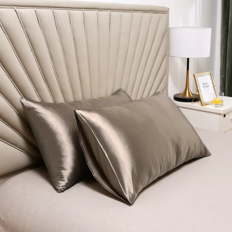 Pillowcase Silk Pillow Cover Silky Satin 1pc