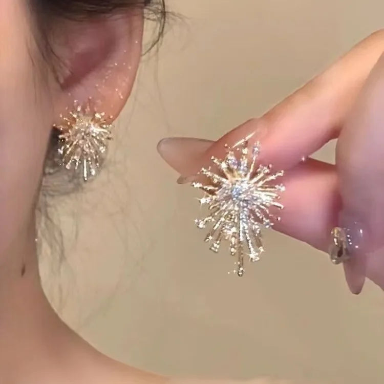 Sparking Snowflake Earrings