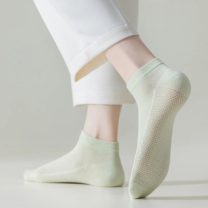 12 Pairs New Woman Cotton Socks Short Thin