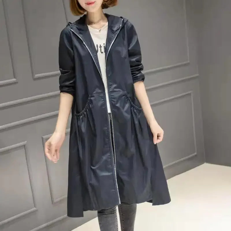 Korean Fashion Coats Thin and Light Windbreaker Women's Clothing