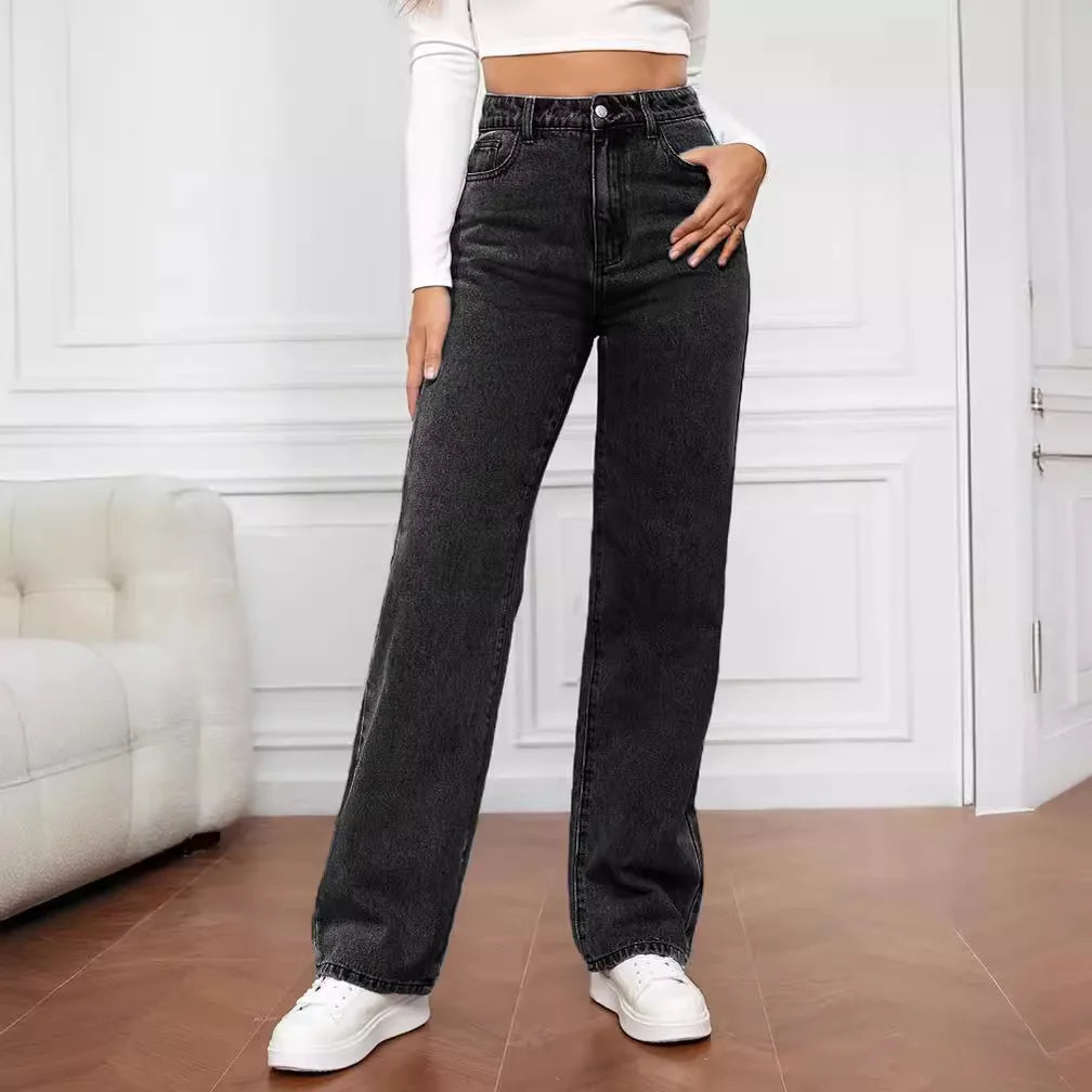 Fashion retro blue jeans