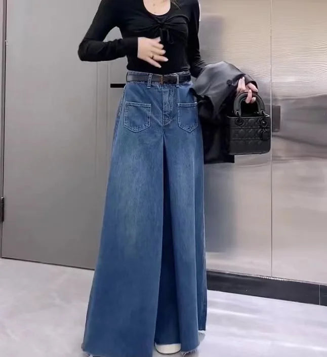 Retro Loose Super Wide-leg Jeans