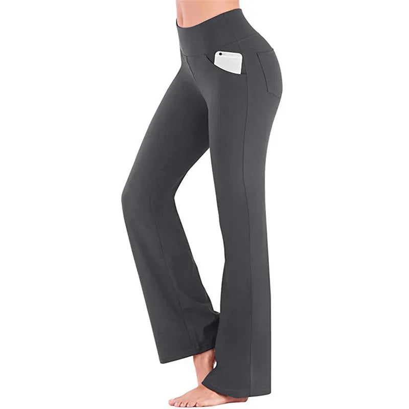 Elegant Women's Pants Palazzo Flared Troussers