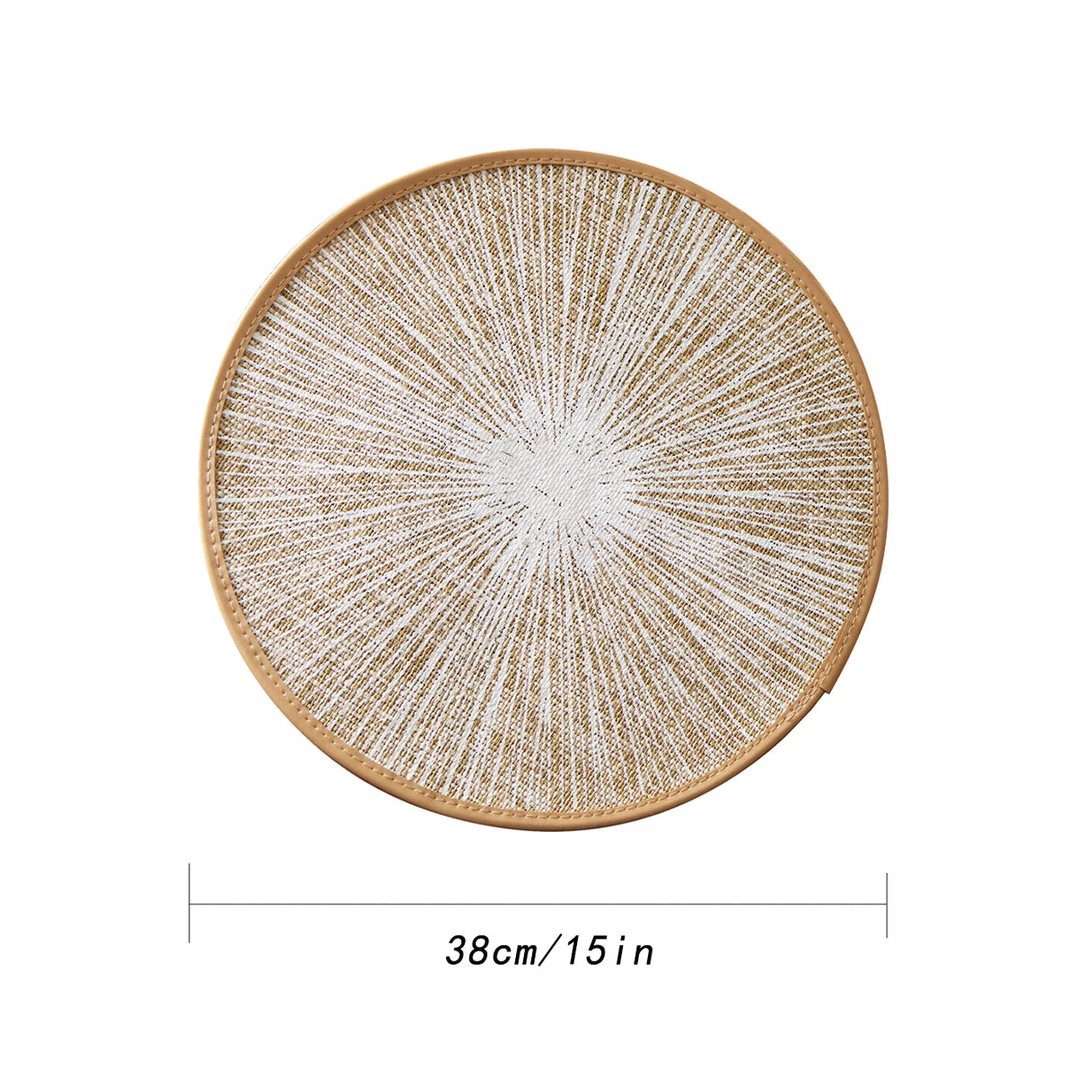 2/4/6/8pcs Round Burlap Macrame Placemats