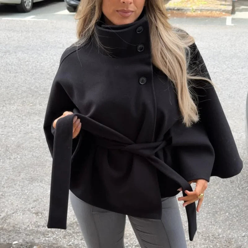 Belts Women Winter Woolen Coats