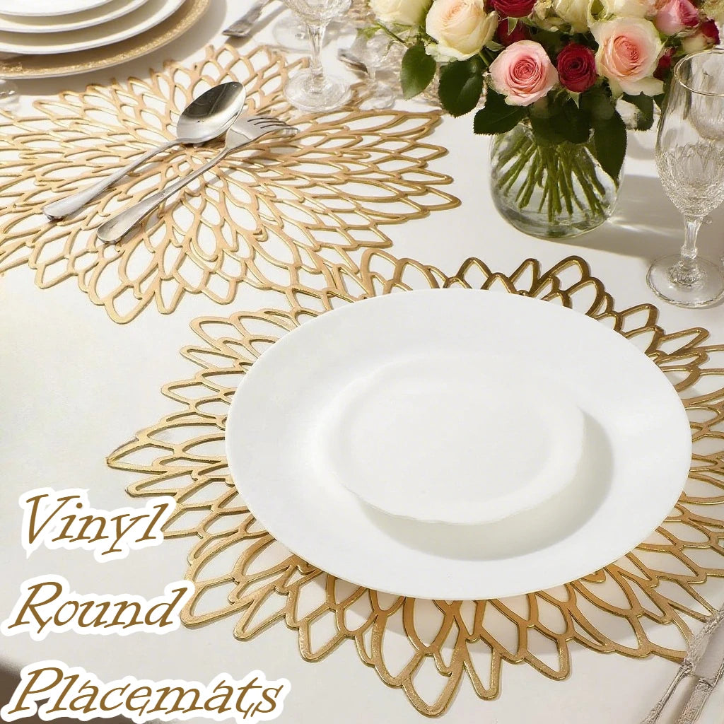 Set of 4 Round Placemats Place Mats