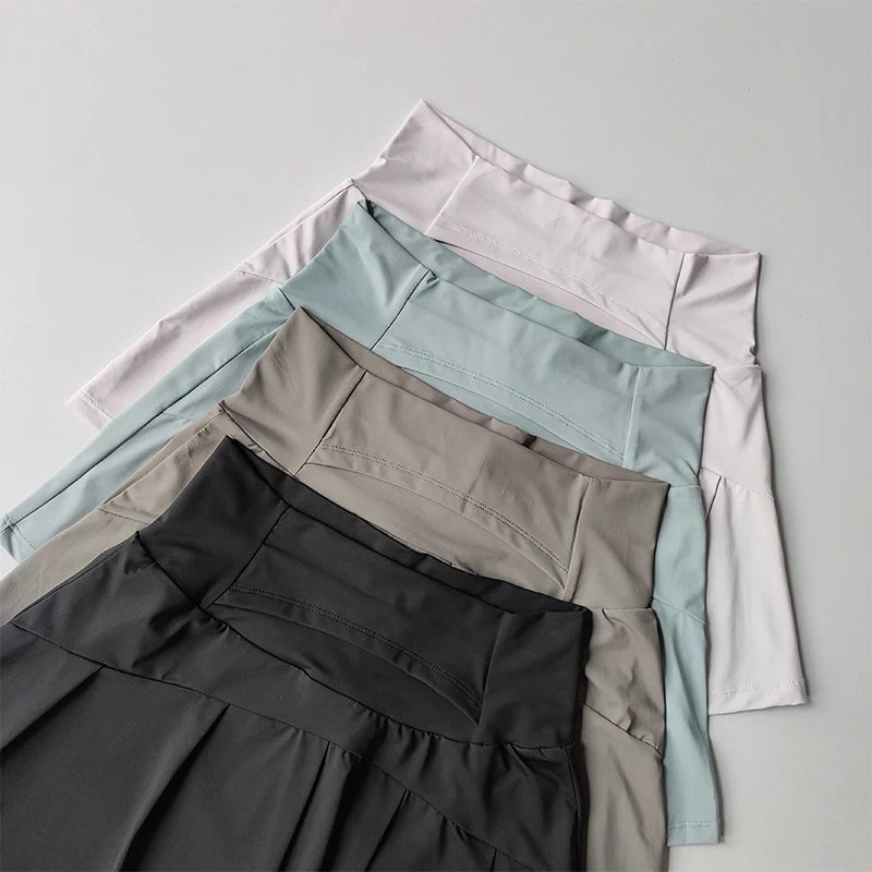 High Waisted Sports Short Skirt