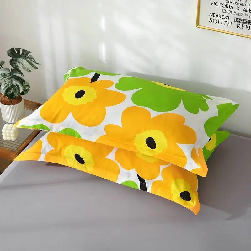 Pillowcase Adult Pair of Simple Thickened Student Dormitory Sprinkle Shop Apartment All Year Round Pillow Cover 2 2xpillowcases