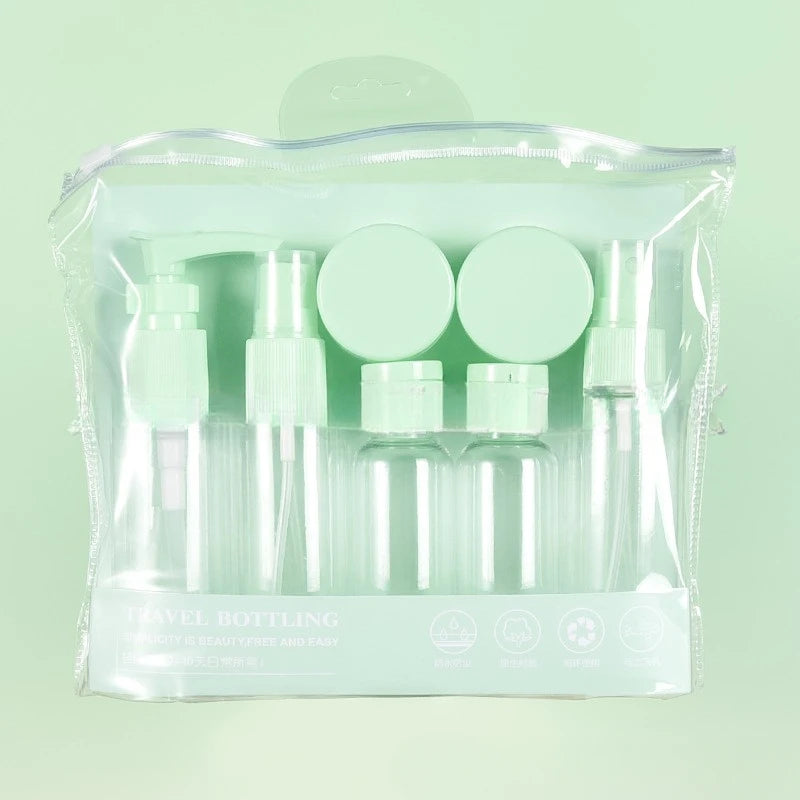 7PCS Travel Bottle Bag Wash Set