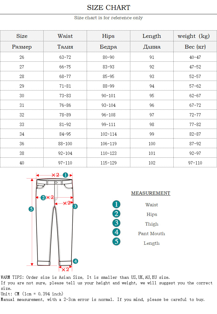 High Elastic Stretch Jeans