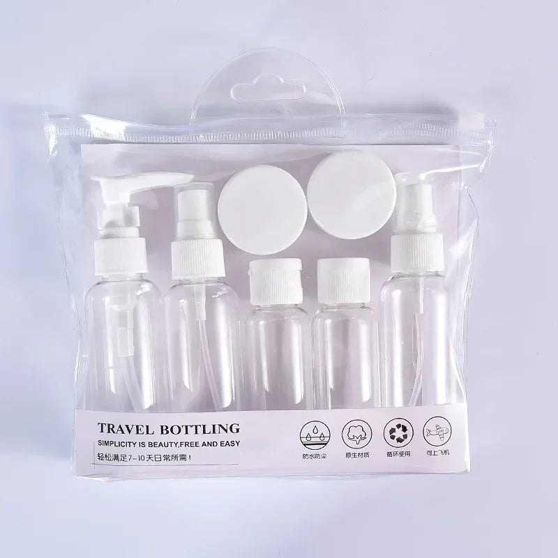 7PCS Travel Bottle Bag Wash Set