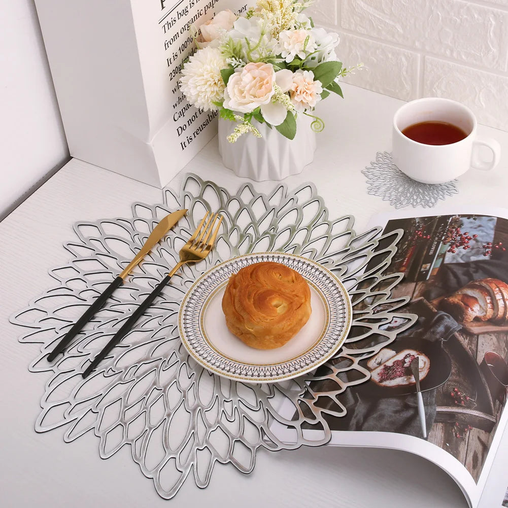 Set of 4 Round Placemats Place Mats