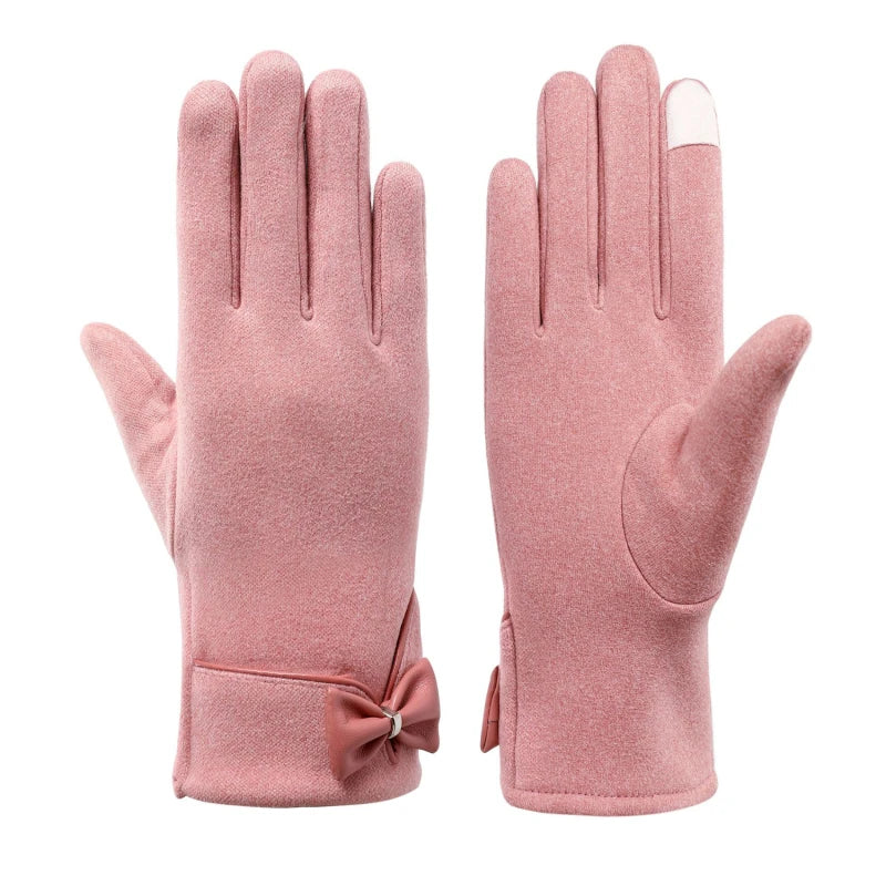 Lovely Bowknot Elegant Elasticity Soft Gloves
