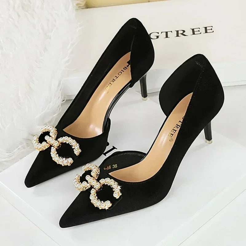 Women 7cm Thin High Heels