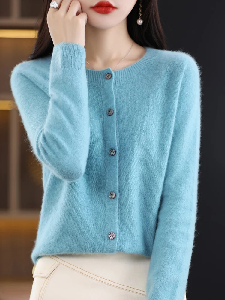 Women Cashmere Sweater 100% Merino Wool