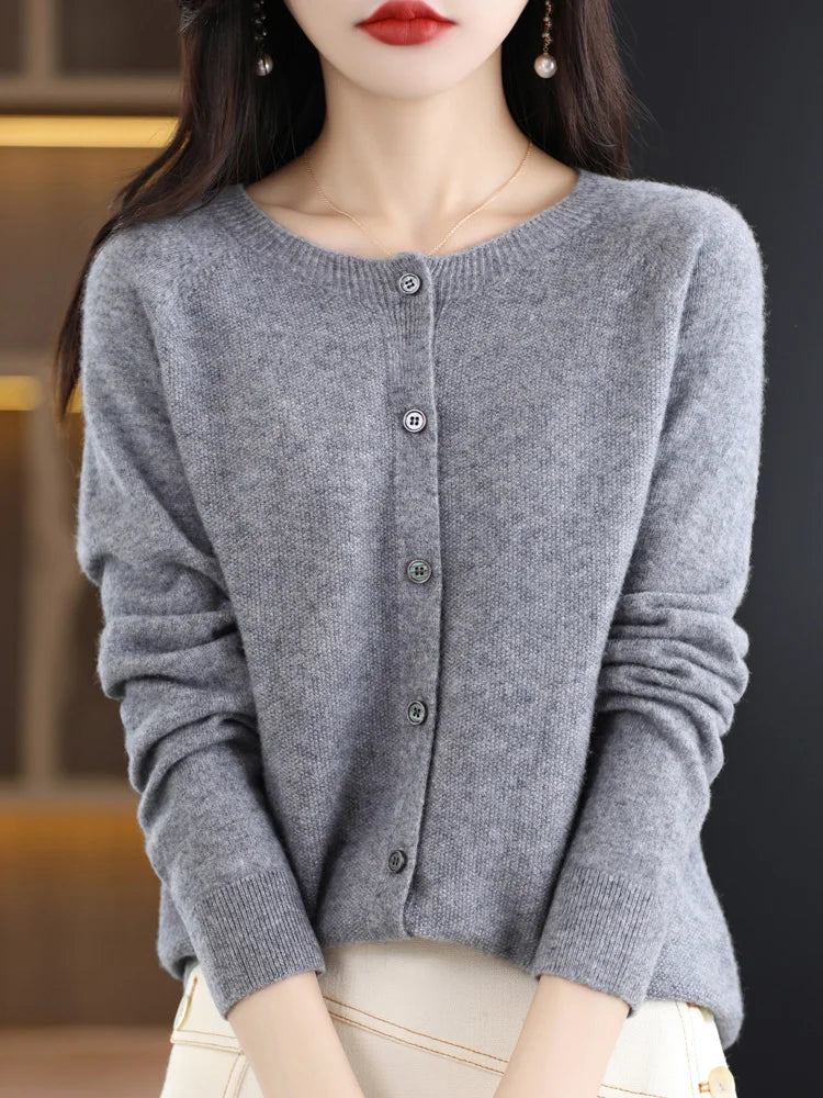 Women Cashmere Sweater 100% Merino Wool