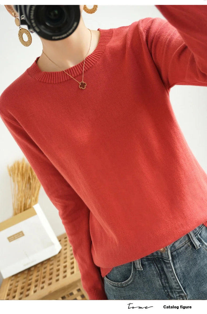High-quality Cotton Knitted Sweater
