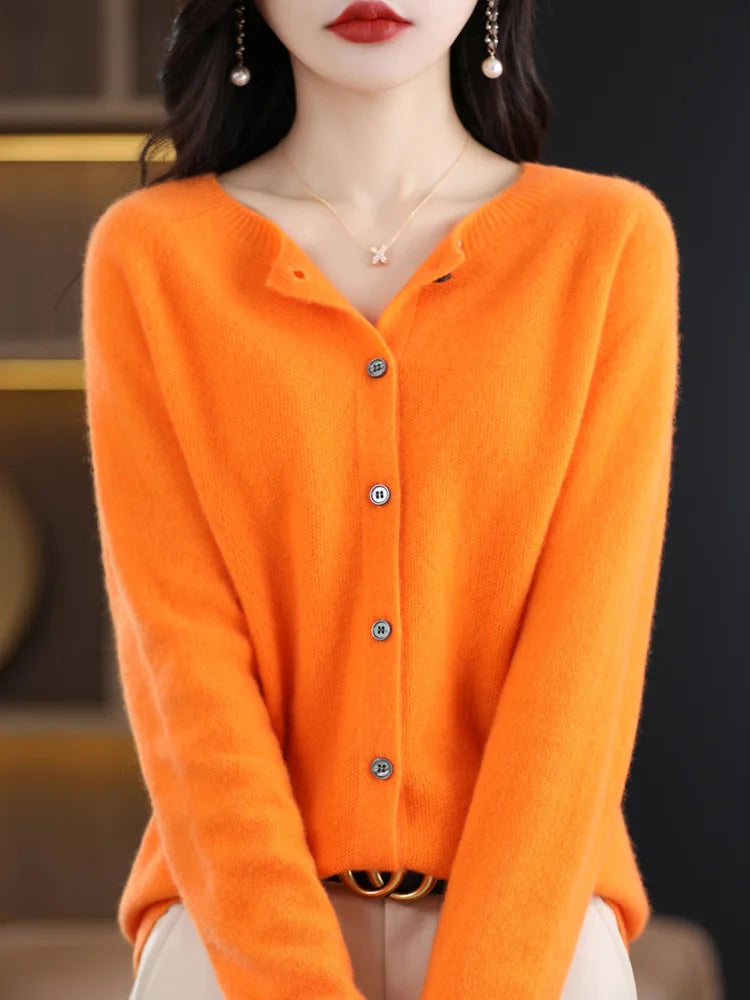 Women Cashmere Sweater 100% Merino Wool