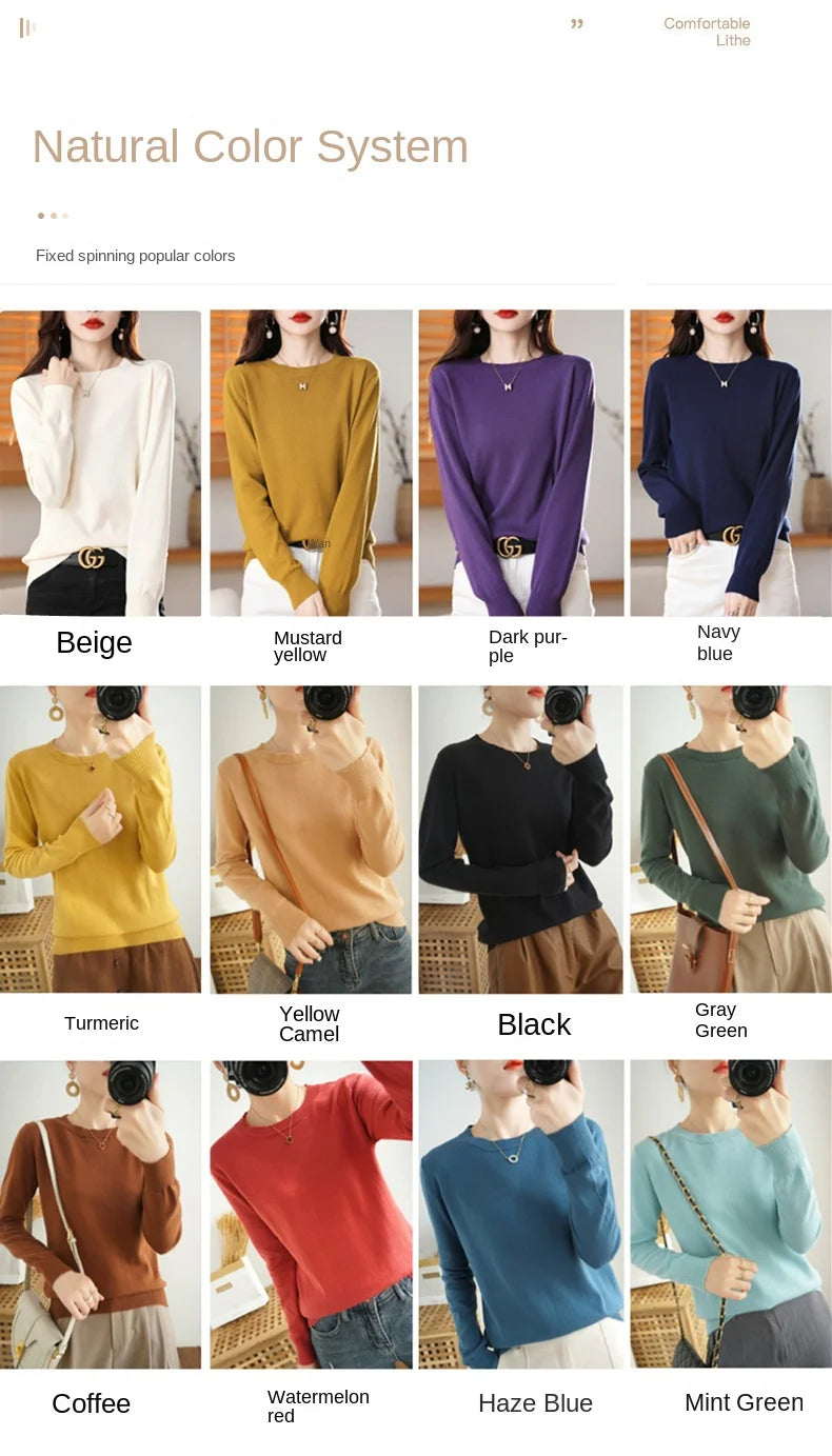 High-quality Cotton Knitted Sweater
