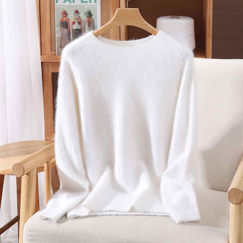 100% Mink Cashmere Pullover