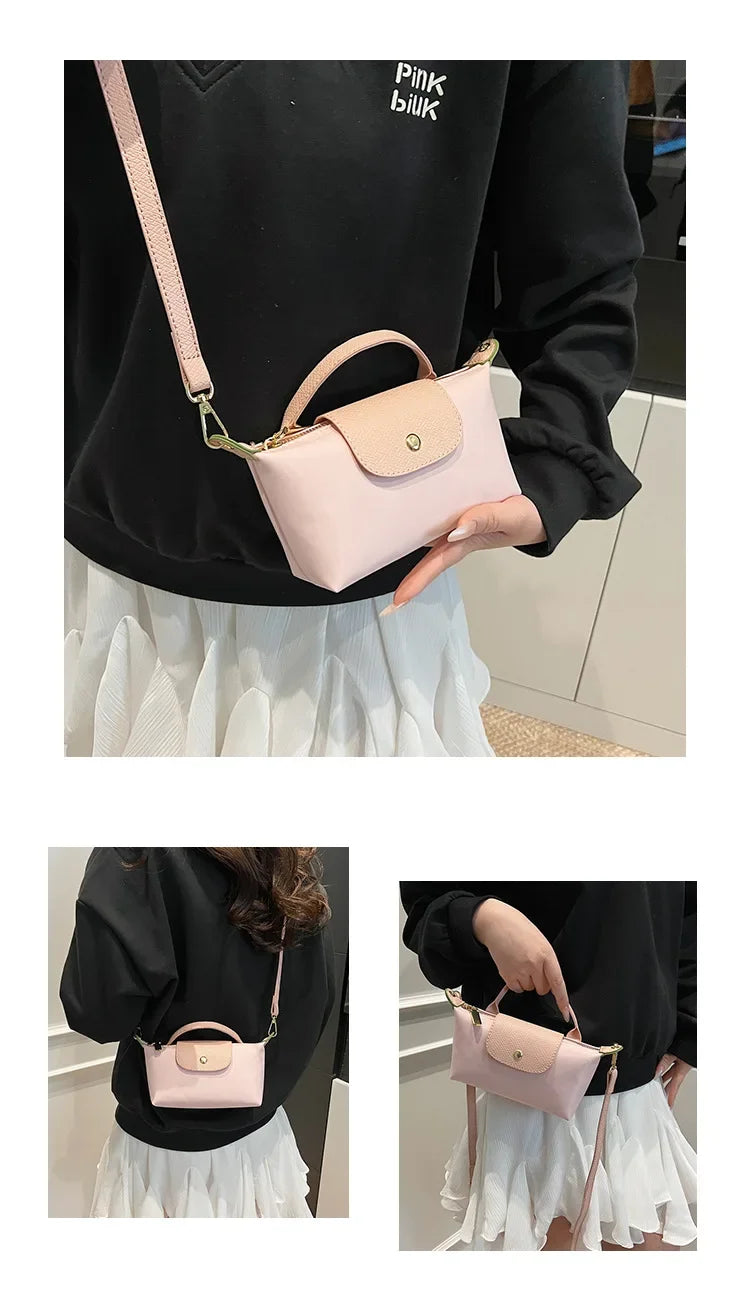 Retro Fashion Nylon Dumpling Bag