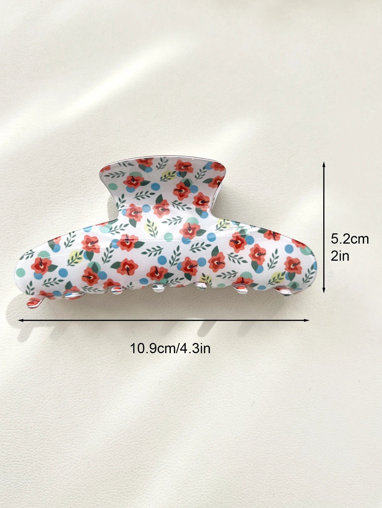 Pink Sweet Elegant Floral Cherry Hair Claw Clip Set