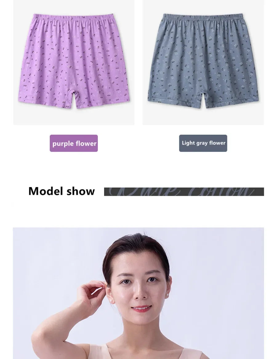 6ps/lot large size Boxer women cotton