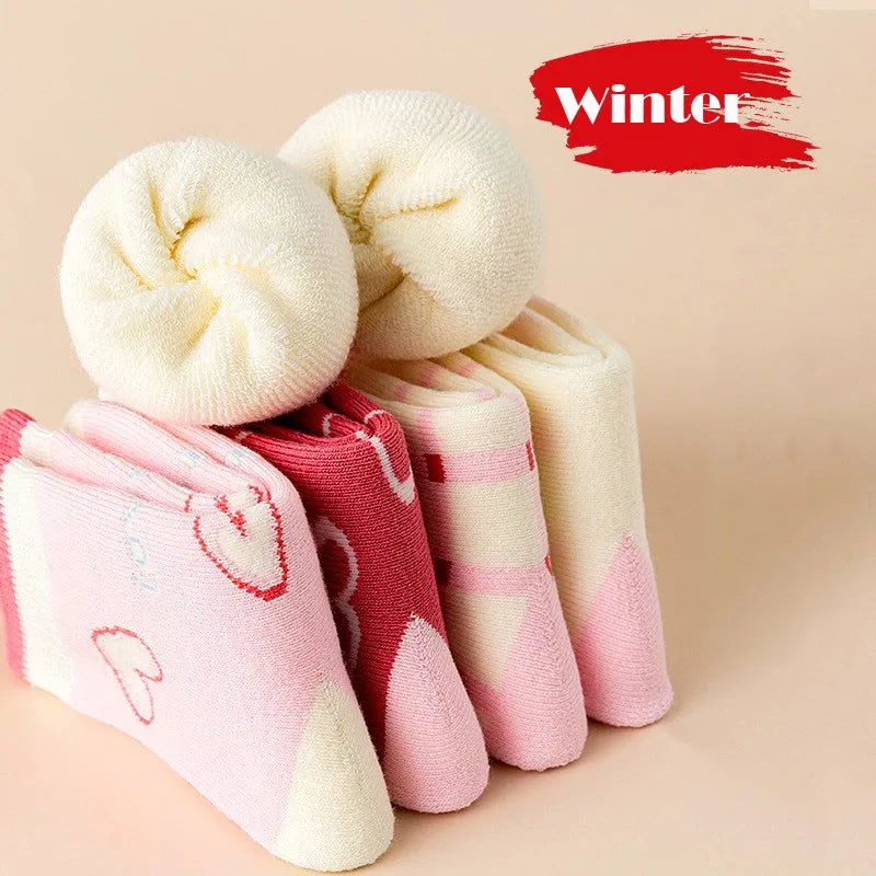 Girls Winter Socks 5 Pairs