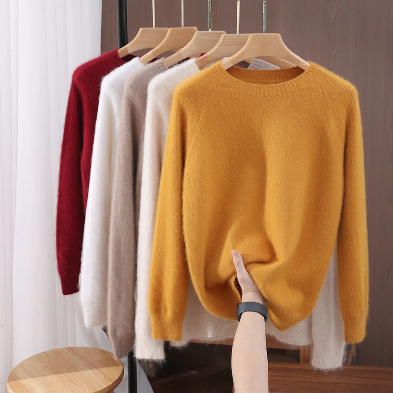 100% Mink Cashmere Pullover