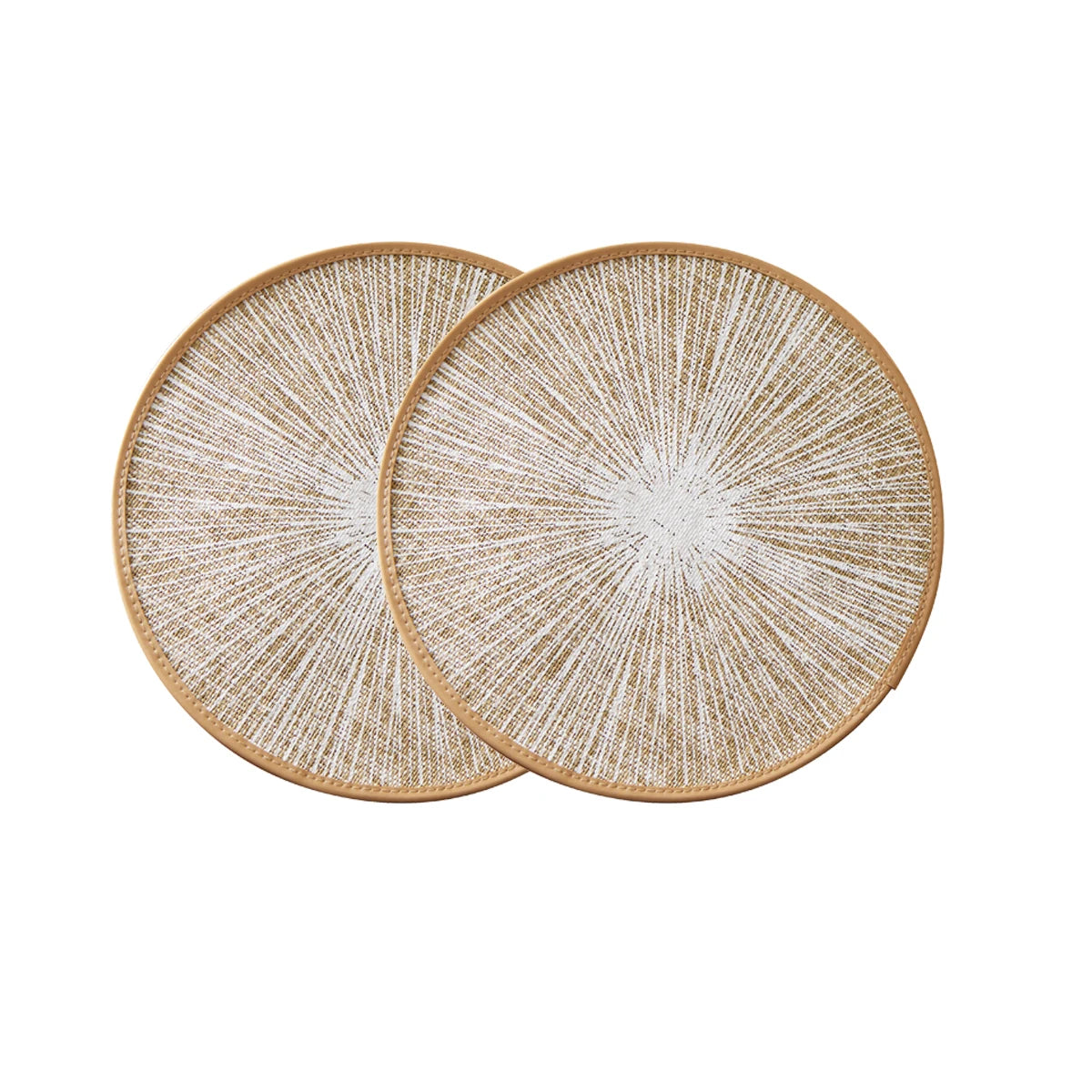 2/4/6/8pcs Round Burlap Macrame Placemats