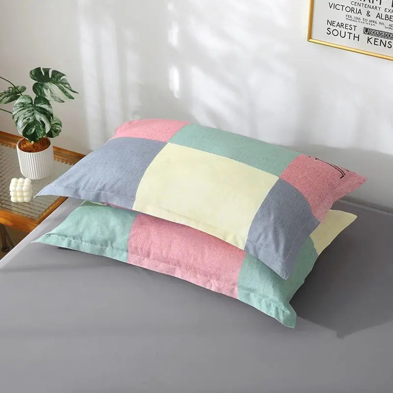 Pillowcase Adult Pair of Simple Thickened Student Dormitory Sprinkle Shop Apartment All Year Round Pillow Cover 2 2xpillowcases