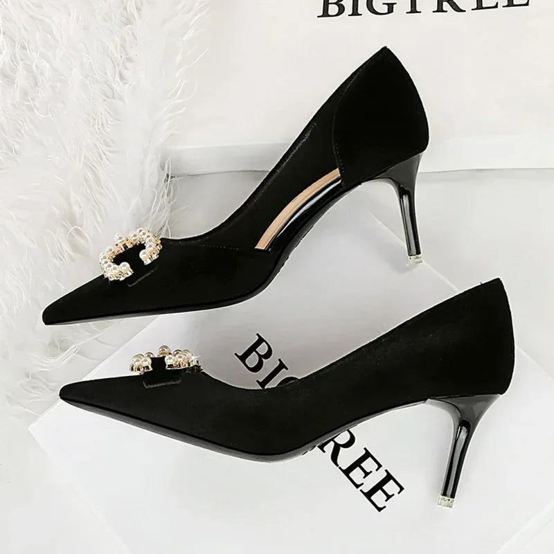 Women 7cm Thin High Heels