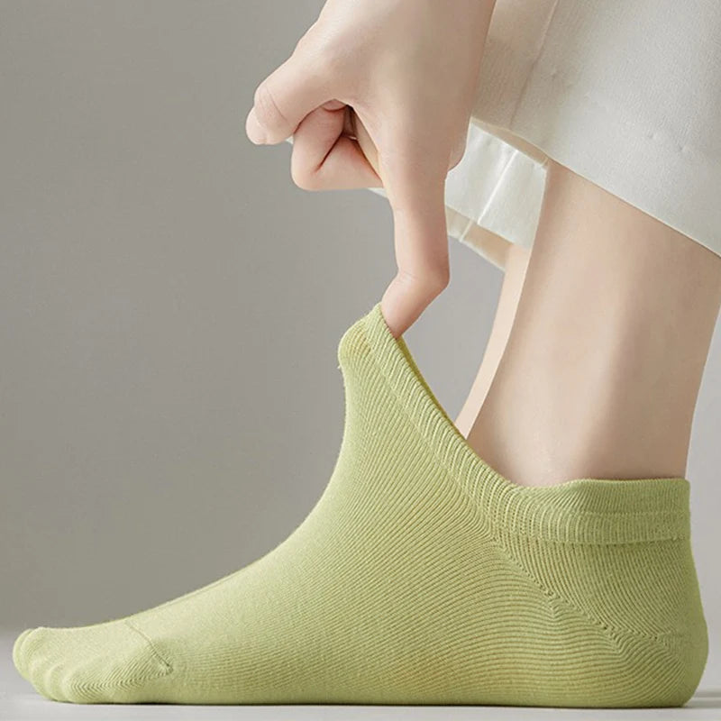 10pieces=5 Pairs Women Socks Casual Breathable High Quality Ankle Sock