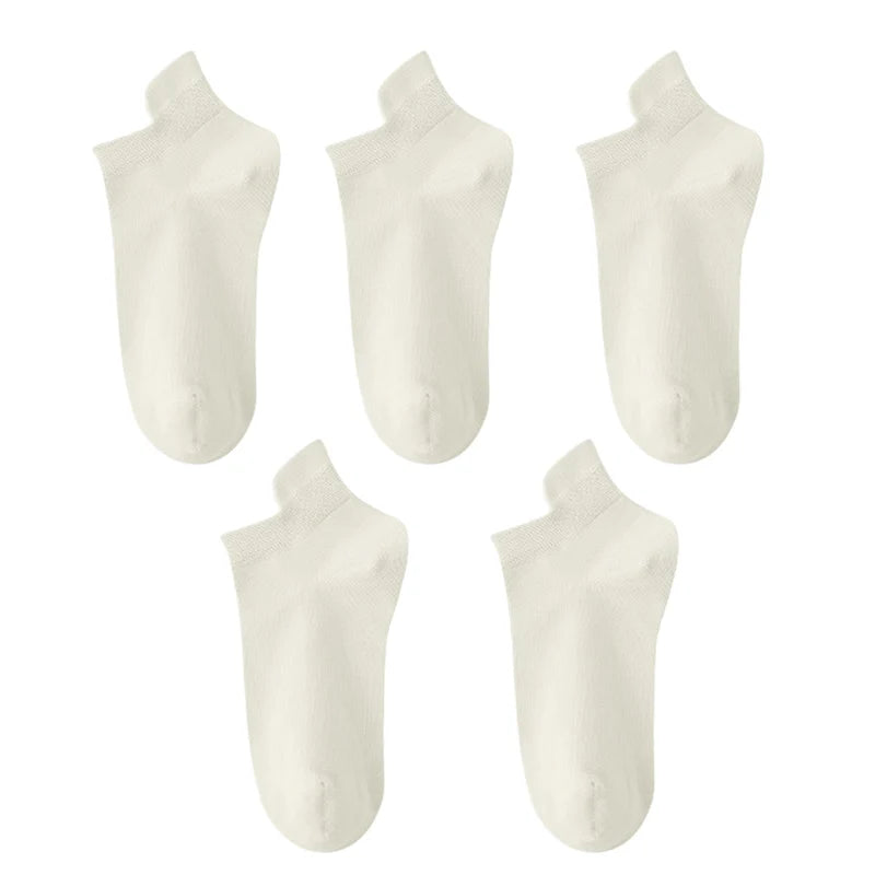 10pieces=5 Pairs Women Socks Casual Breathable High Quality Ankle Sock