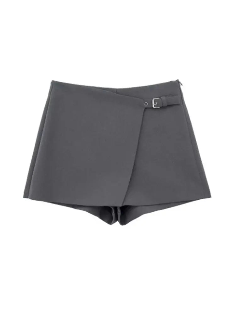 Asymmetric Shorts Skirts