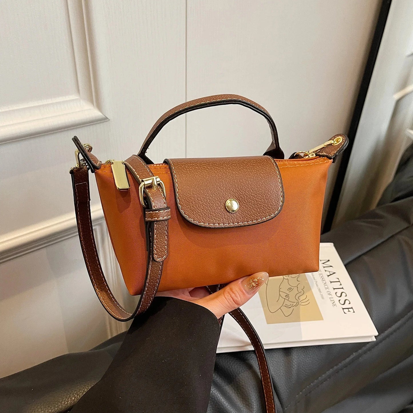 Retro Fashion Nylon Dumpling Bag