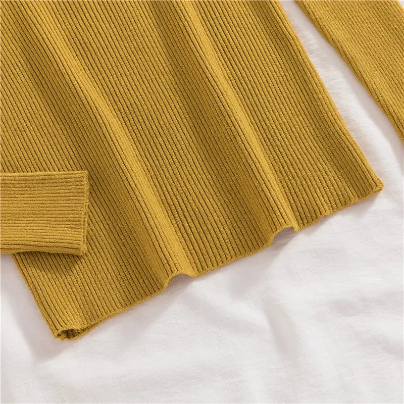 Heliar Women Fall Turtleneck Sweater Knitted Soft Pullovers Cashmere