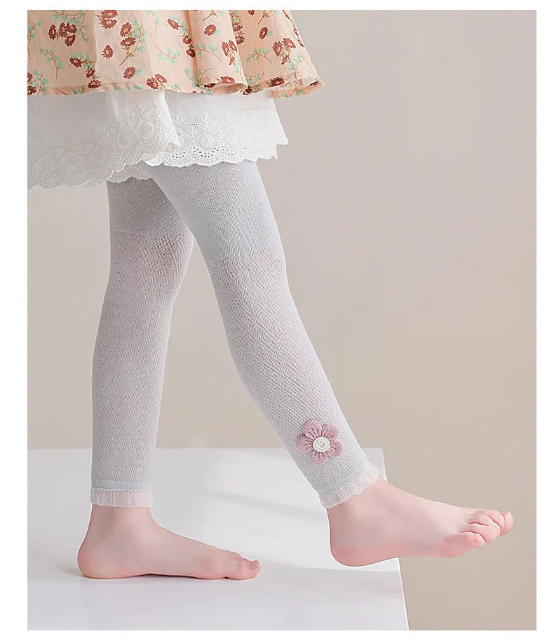 Girls Leggings Kids Hollow Out