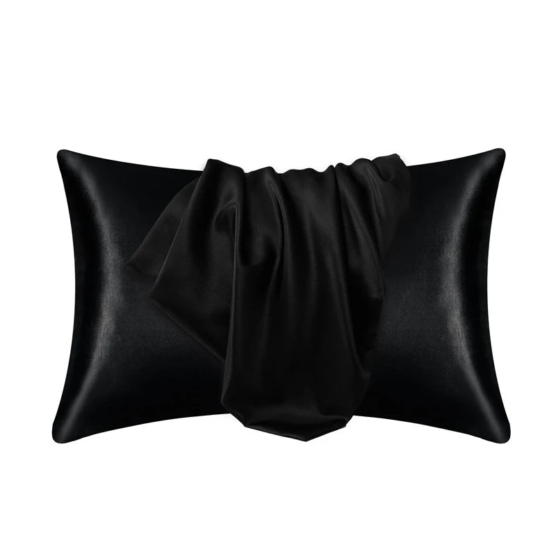 Pillowcase Silk Pillow Cover Silky Satin 1pc